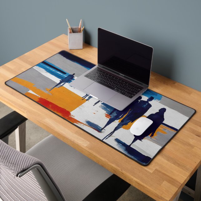 Post-Storm Wanderers – Abstract Figures Desk Mat (Office 2)