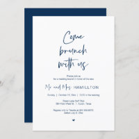 Post wedding Brunch, Come Brunch With Us Invitatio