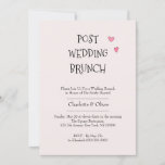 Post Wedding Brunch Invitation<br><div class="desc">The Newlyweds Post Wedding Brunch Invitation.
Amusing scene of some charming owls showing affection for one another. Custom text.</div>