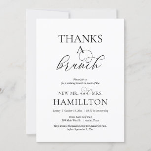 Post wedding Brunch, Thanks a Brunch Invitation