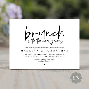 Post Wedding Brunch with the Newlyweds Celebration Invitation
