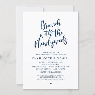 Post wedding, Brunch with the newlyweds, Elopement Invitation