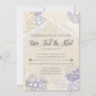 Post Wedding Flowers & Lights Party Invitations