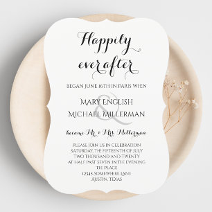 Post Wedding Reception Happily ever after Invitation