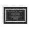 Post Wedding Reception Invitation -- Chalkboard