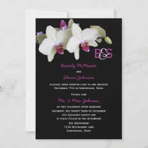 Post Wedding Reception Invitation, Orchids Invitation