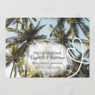 Post Wedding Reception Party Married In Jamaica Invitation