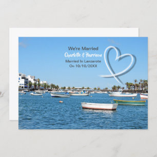 Post Wedding Reception Party Married In Lanzarote Invitation