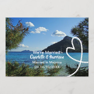 Post Wedding Reception Party Married In Majorca Invitation