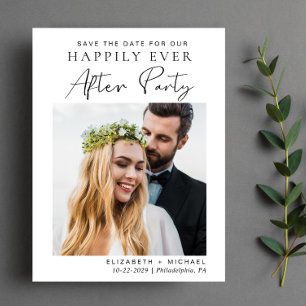 Post Wedding Reception Save The Date Announcement Postcard