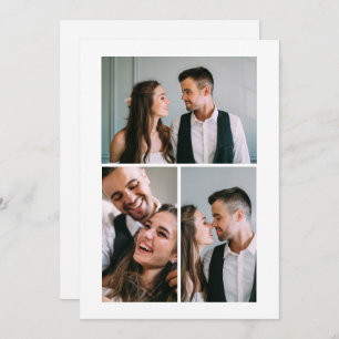 Post Wedding Three Photo Announcement