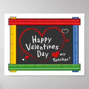 Post Your Valentine’s Day Wishes for Teacher Poster