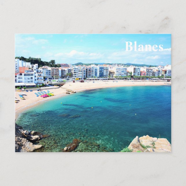 Postacrd with Blanes city Postcard (Front)