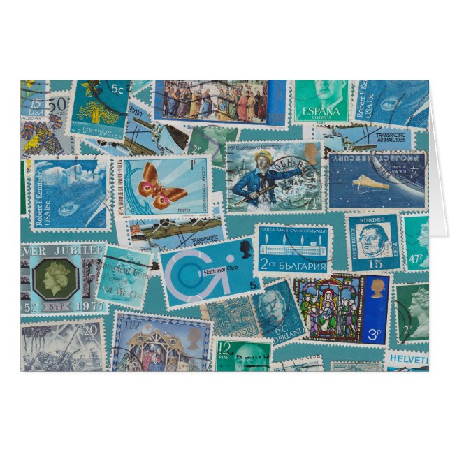 Postage Bleu (Front Horizontal)