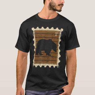 Postage Stamp With A Bear T-Shirt