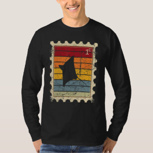 Postage Stamp With A Sunset Batoidea T-Shirt