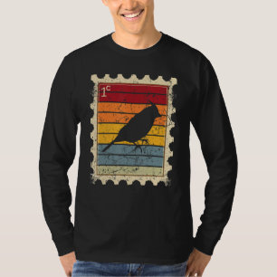 Postage Stamp With A Sunset Bird T-Shirt