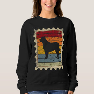 Postage Stamp With A Sunset Dog Sweatshirt
