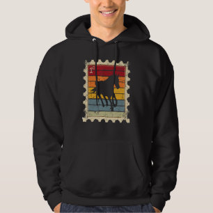 Postage Stamp With A Sunset Horse 1 Hoodie