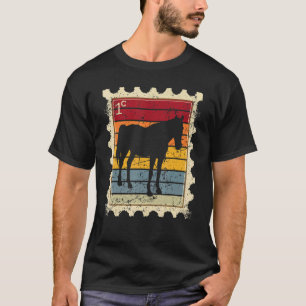 Postage Stamp With A Sunset Horse 3 T-Shirt