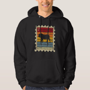 Postage Stamp With A Sunset Lion Hoodie