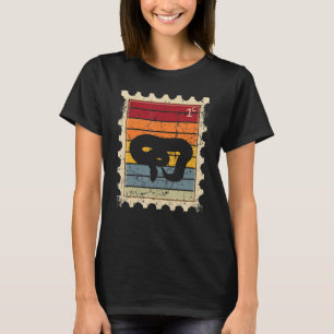 Postage Stamp With A Sunset Snake T-Shirt