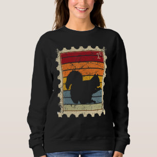 Postage Stamp With A Sunset Squirrel Sweatshirt