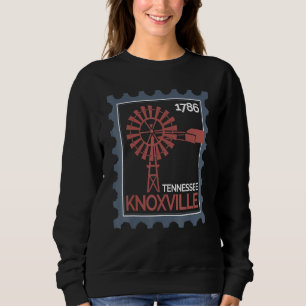 Postage Stamp With An Old Wind Turbine In Knoxvill Sweatshirt
