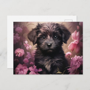 Postal Card Dog Garden