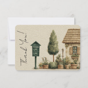 Postal Carrier Mailbox Thank You Card
