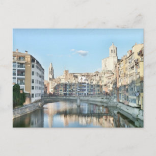 Postal de la ciudad de Girona. Postcard