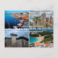 postal de la isla de Menorca - Minorca