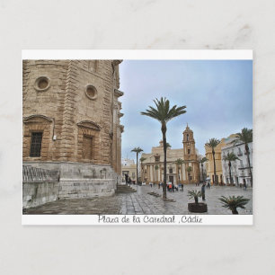 Postal de Plaza de la Catedral ,Cádiz Postcard
