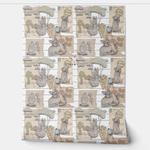 Postal from Dreamscape kidsroom wallpaper