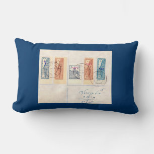 Postal History Of Israel Lumbar Cushion