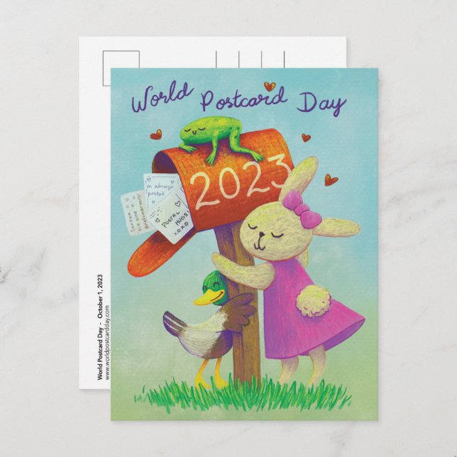 Postal Hugs (World Postcard Day 2023) (Front/Back)