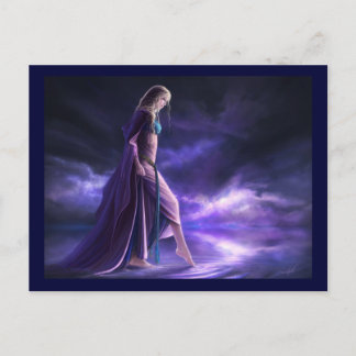 Postal Ilustracion "Entre el cielo y la tierra" Postcard