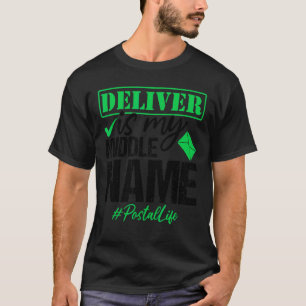 Postal Life Postal Worker Mail Carrier  Delivery Q T-Shirt