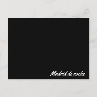 Postal Madrid de noche Postcard