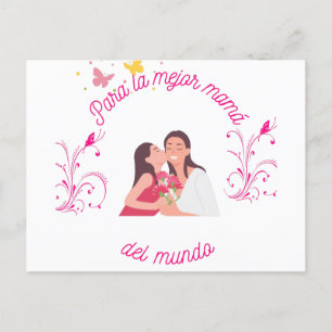 POSTAL PARA MAMA HOLIDAY POSTCARD