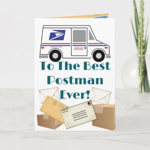 Postal Retirement - Folded Thank You Card