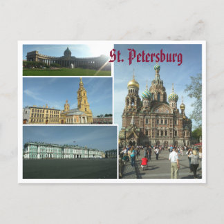 postal saint petersburg postcard