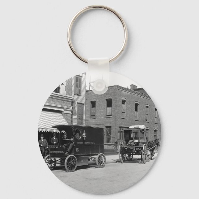 Postal Service Technology Upgrade: early 1900s Key Ring (Front)
