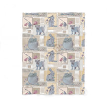 Postal stamp Nursery print Baby blanket