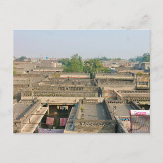 Postal tejados de Pingyao, China Postcard