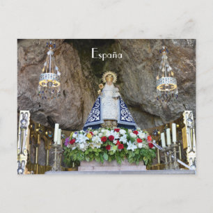 postal Virgen de Covadonga en Asturias, España Postcard