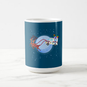 Postal Worker Christmas Mail Truck Funny Mailman Coffee Mug