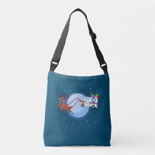 Postal Worker Christmas Mail Truck Funny Mailman Crossbody Bag