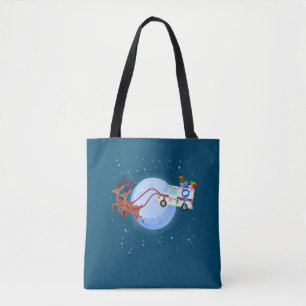 Postal Worker Christmas Mail Truck Funny Mailman Tote Bag