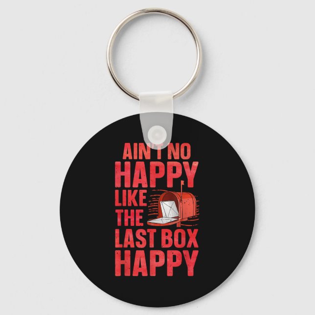 Postal Worker Design For Men Women Mailman Mail Ca Key Ring (Front)